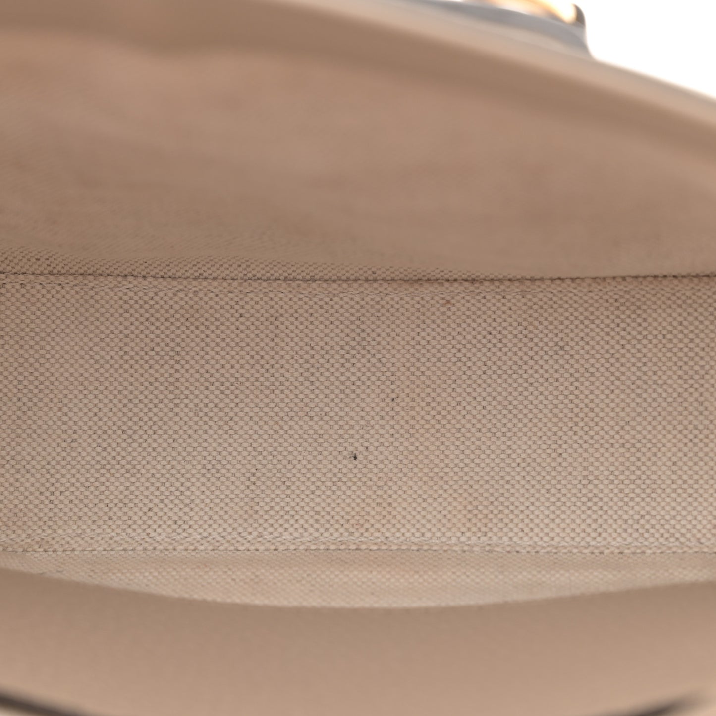 GG Supreme Monogram Textured Dollar Calfskin Web Mini Horsebit 1955 Shoulder Bag Beige Mystic White Oatmeal