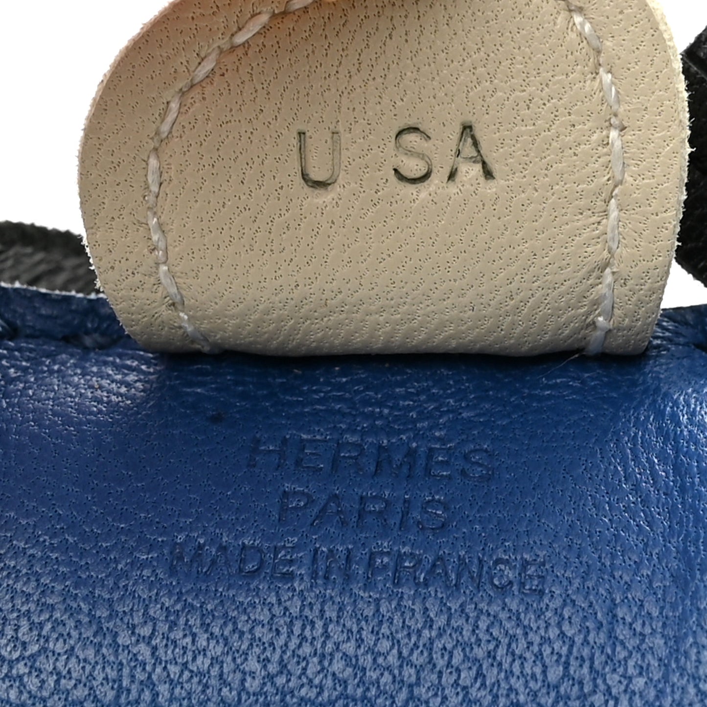 Milo Lambskin Grigri Rodeo Horse Bag Charm PM Bleu France Nata Black