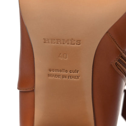 Hermes Calfskin Saint Germain Ankle Boots 40 Gold 6 of 8