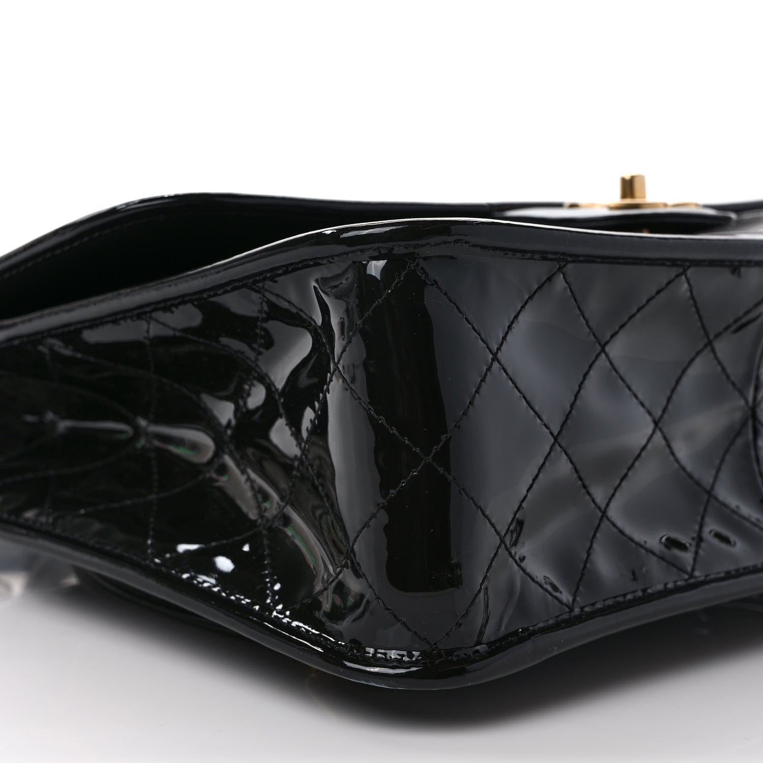 Chanel Patent Quilted Large School Memory Top Handle Flap Black 7 of 10