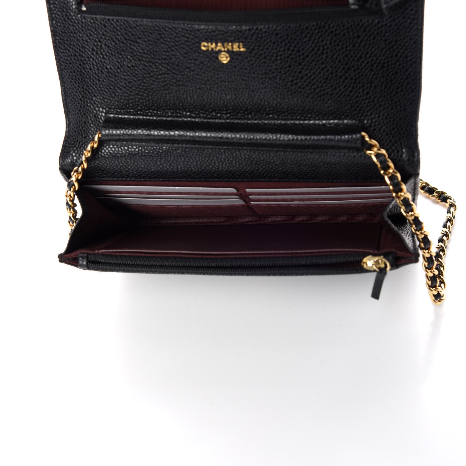 Chanel Caviar Quilted Wallet On Chain WOC Black 5 of 9