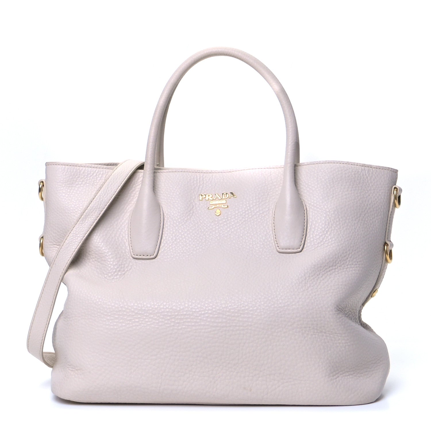 Prada Vitello Daino Shopping Tote Pomice 1 of 7