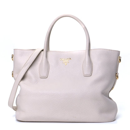 Prada Vitello Daino Shopping Tote Pomice 1 of 7