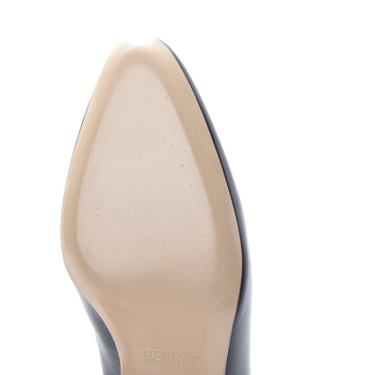 Hermes Calfskin Reveuse Mules 38 Black 10 of 12