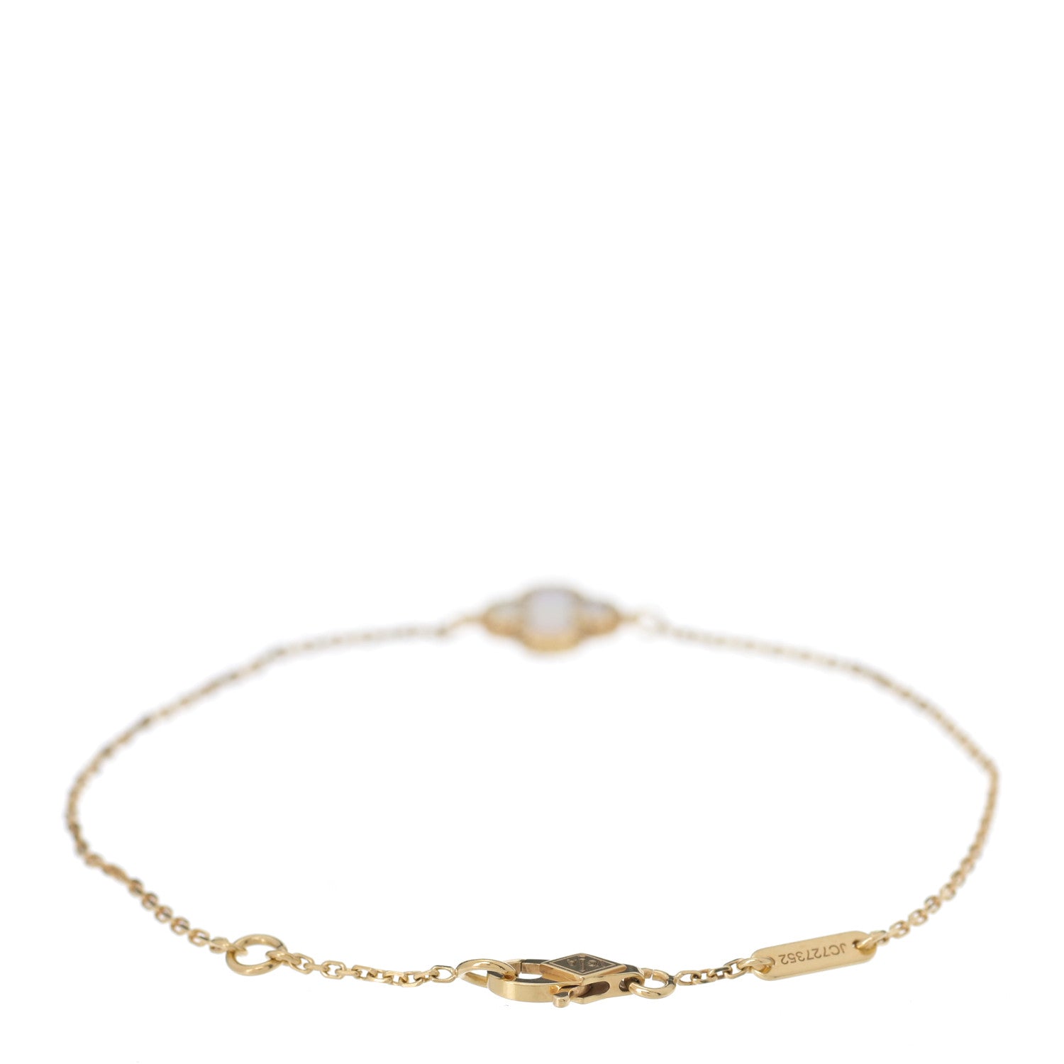 Van Cleef & Arpels 18K Yellow Gold Mother of Pearl Sweet Alhambra Bracelet 2 of 5