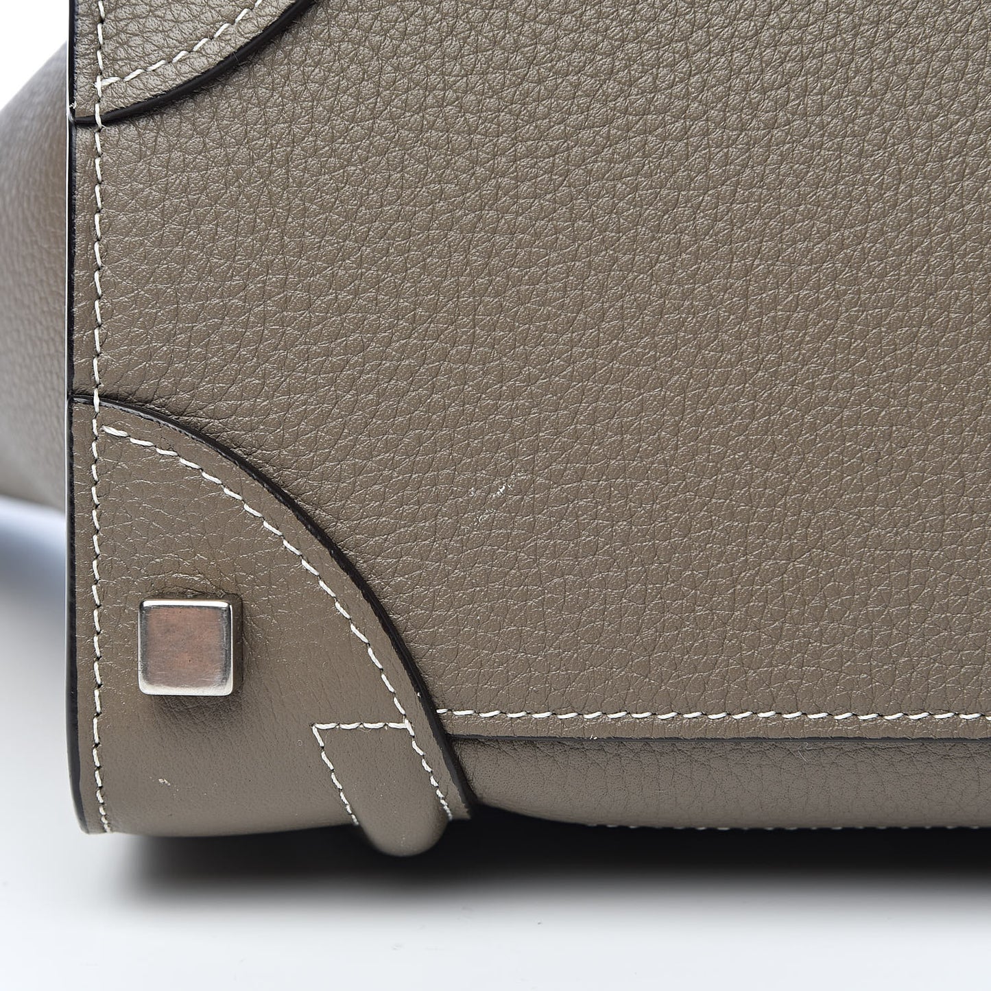 Drummed Calfskin Micro Luggage Souris