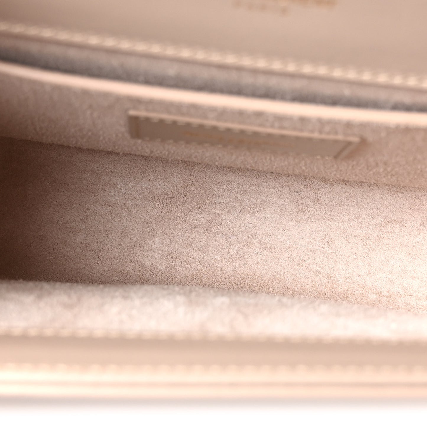 Smooth Calfskin Small Classic Monogram Kate Tassel Satchel Light Natural