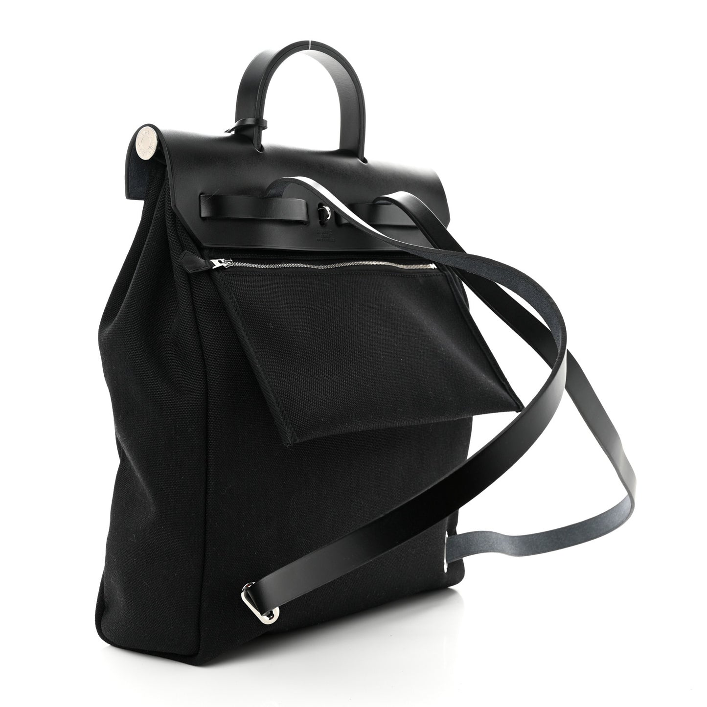 Military Toile Vache Hunter Herbag a Dos Zip Retourne Backpack Black