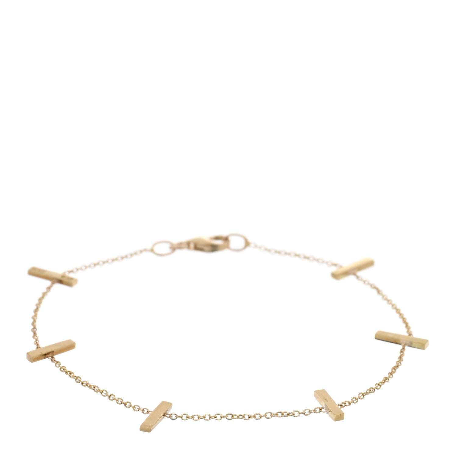 Jennifer Meyer 18K Yellow Gold Cross Bar Bracelet 1 of 4