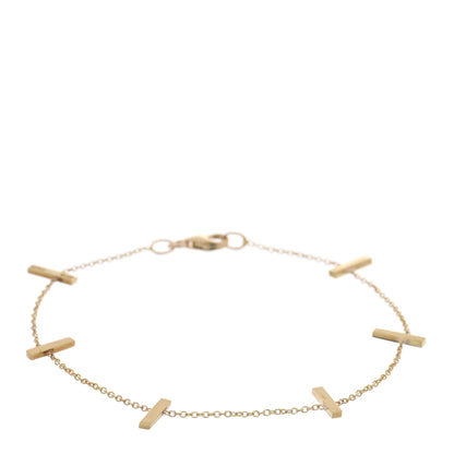 Jennifer Meyer 18K Yellow Gold Cross Bar Bracelet 1 of 4