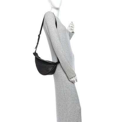 The Row Grained Calfskin Small Slouchy Banana Bag Dark Brown 2 of 9
