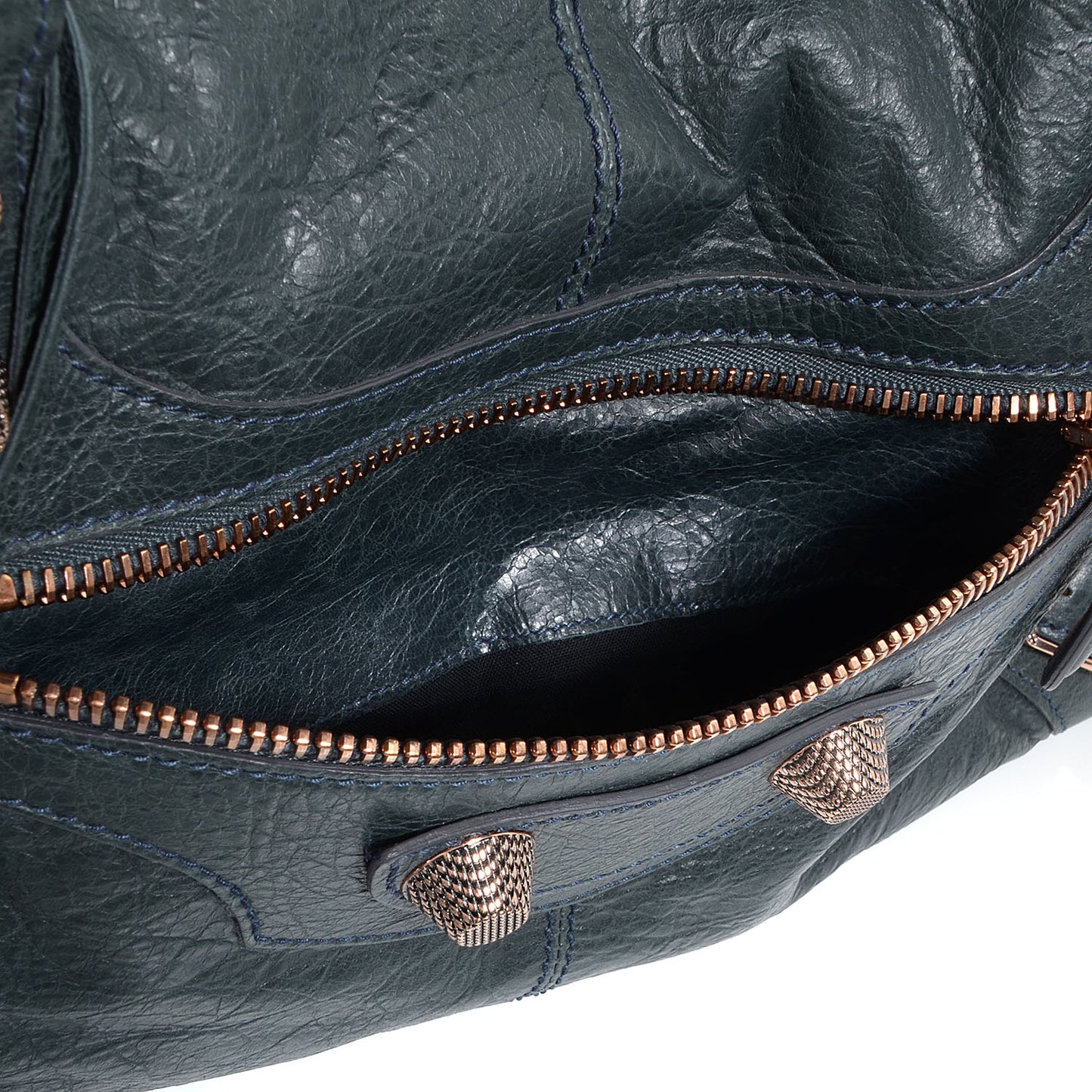 Agneau Giant 21 Rose Gold Hardware Work Anthracite