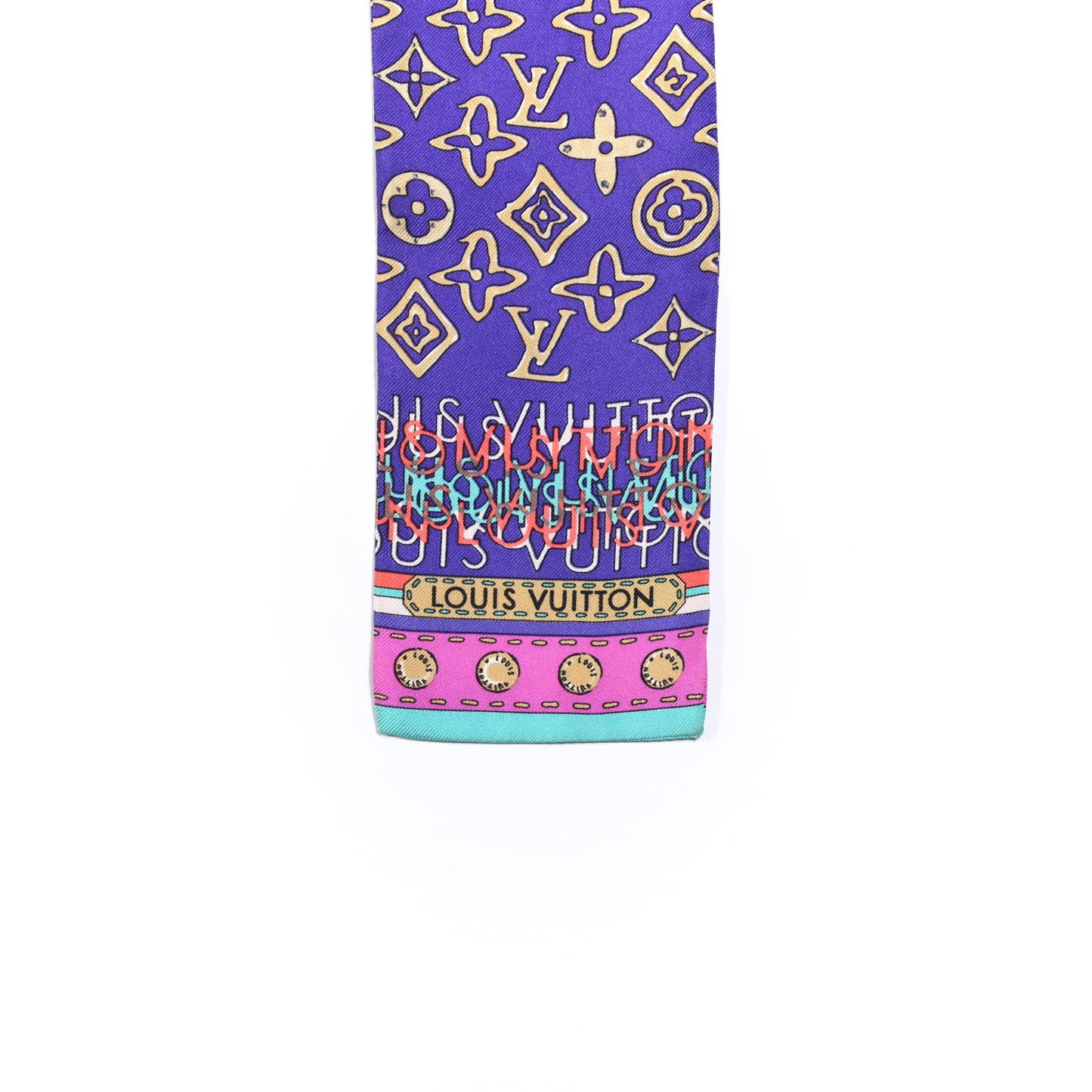 Silk Monogram Map Bandeau