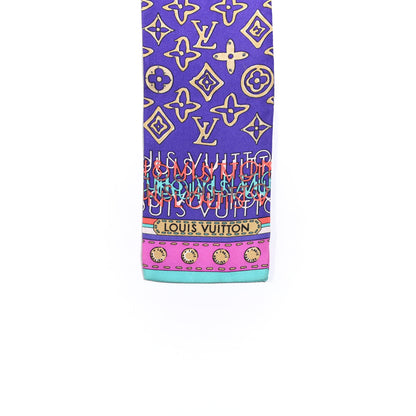 Louis Vuitton Silk Monogram Map Bandeau 3 of 3
