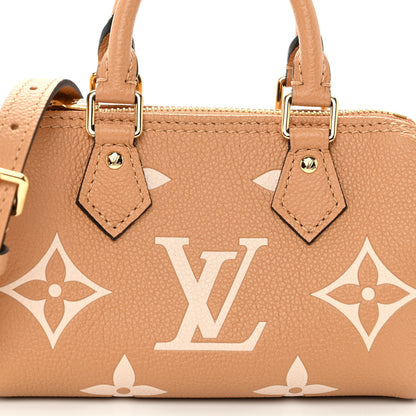Louis Vuitton Empreinte Monogram Giant Nano Speedy Arizona Creme 7 of 9