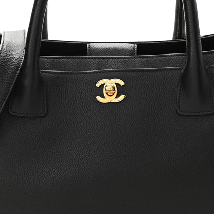Chanel Calfskin Cerf Executive Shopper Tote Black 8 of 10