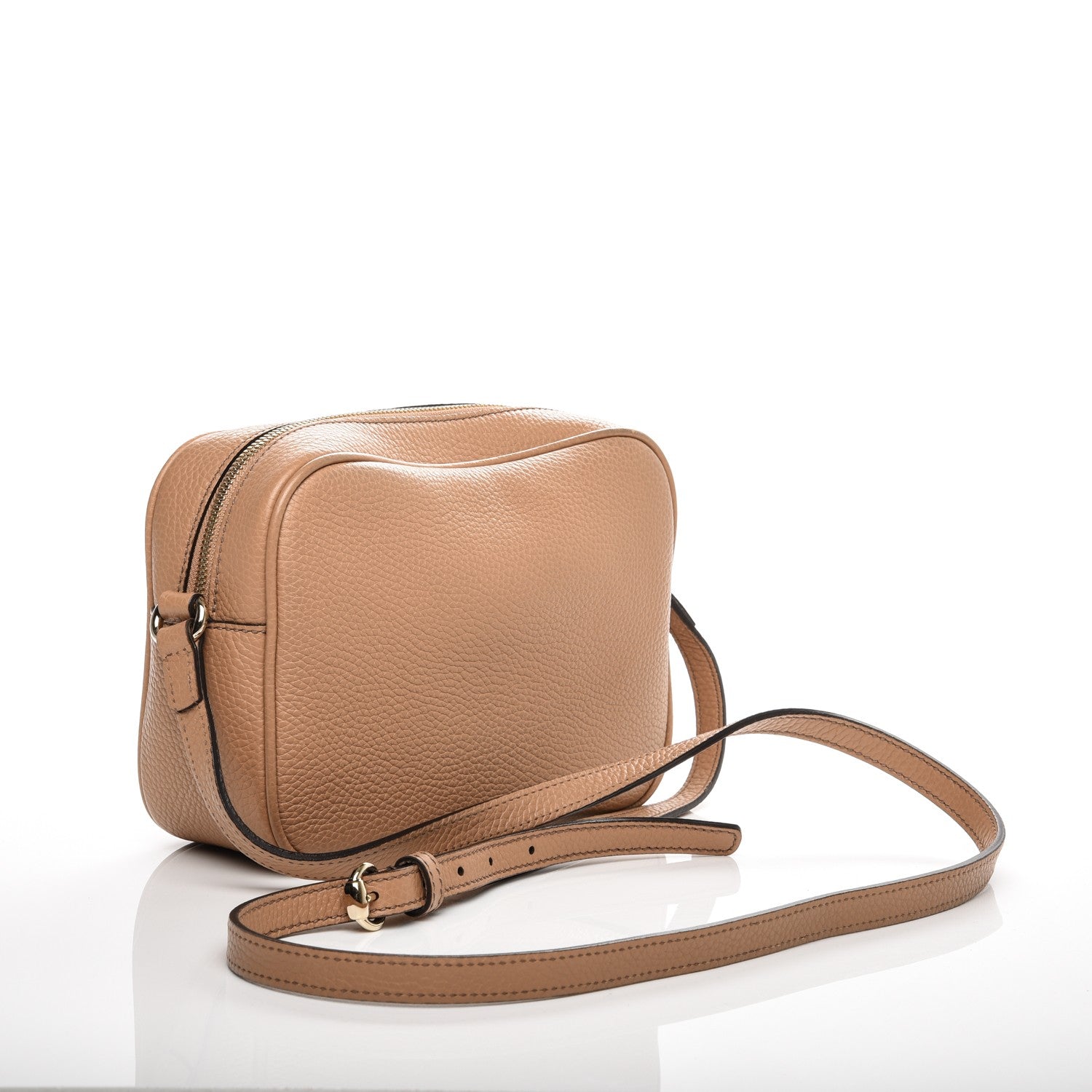 Gucci Pebbled Calfskin Small Soho Disco Bag Rose Beige 3 of 7