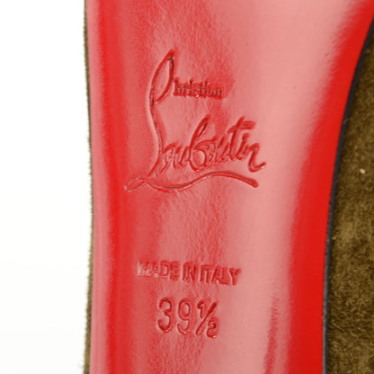 Christian Louboutin Suede New Declic 120 Pumps 39.5 Bronze 6 of 7