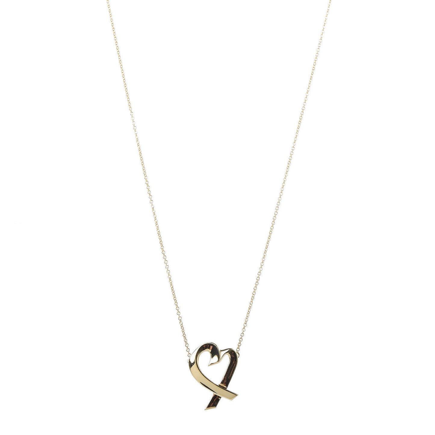 18K Yellow Gold Paloma Picasso Loving Heart Necklace