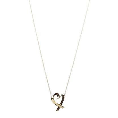 Tiffany 18K Yellow Gold Paloma Picasso Loving Heart Necklace 1 of 7