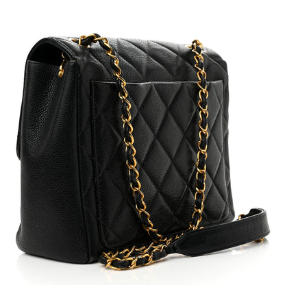 Chanel Caviar Quilted Medium Single Flap Black 3 of 20