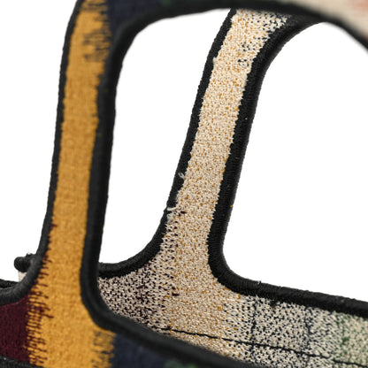 Christian Dior Canvas Embroidered Mini Striped Book Tote Multicolor 17 of 19