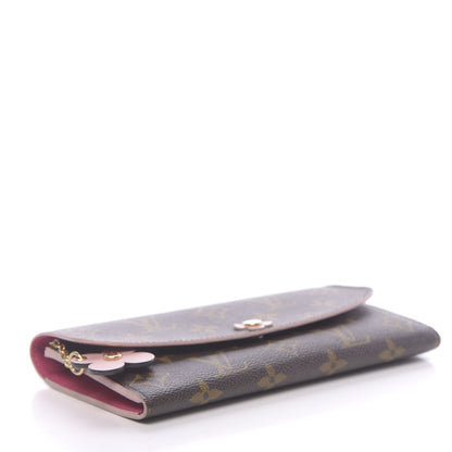 Louis Vuitton Monogram Bloom Flower Emilie Wallet 4 of 7
