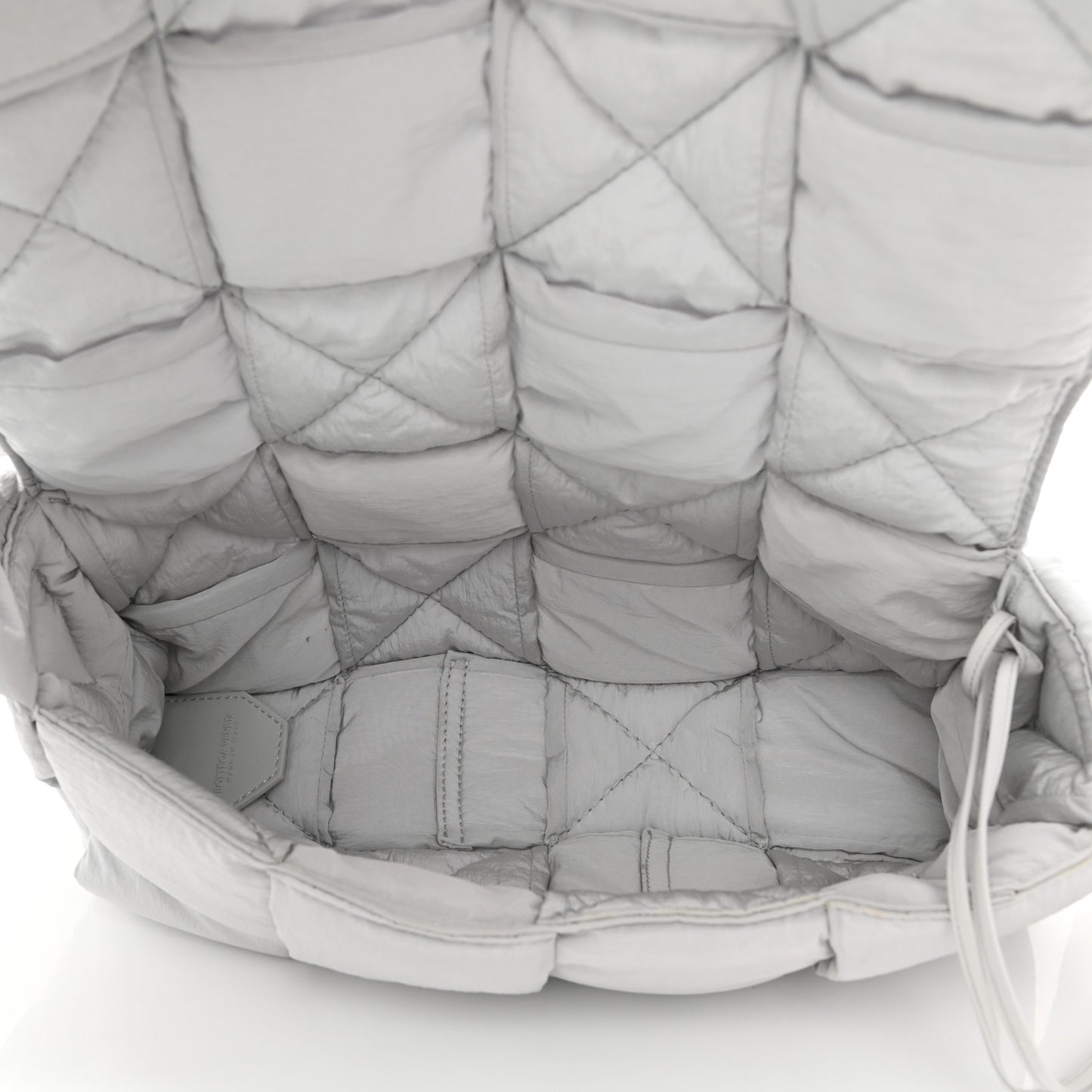 Nylon Intrecciato Padded Tech Cassette Bag Frost
