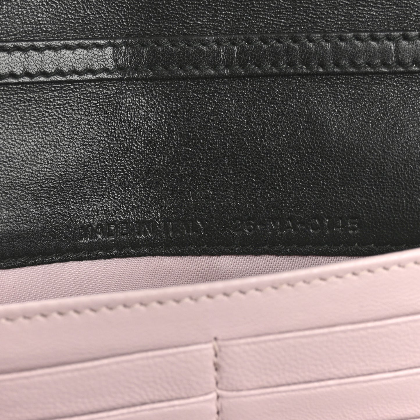 Lambskin Cannage Miss Dior Chain Wallet Black