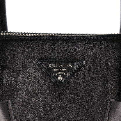 Prada Glace Calf Twin Pocket Tote Nero Black 7 of 9