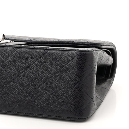 Chanel Caviar Quilted Jumbo Double Flap Navy Blue 8 of 9