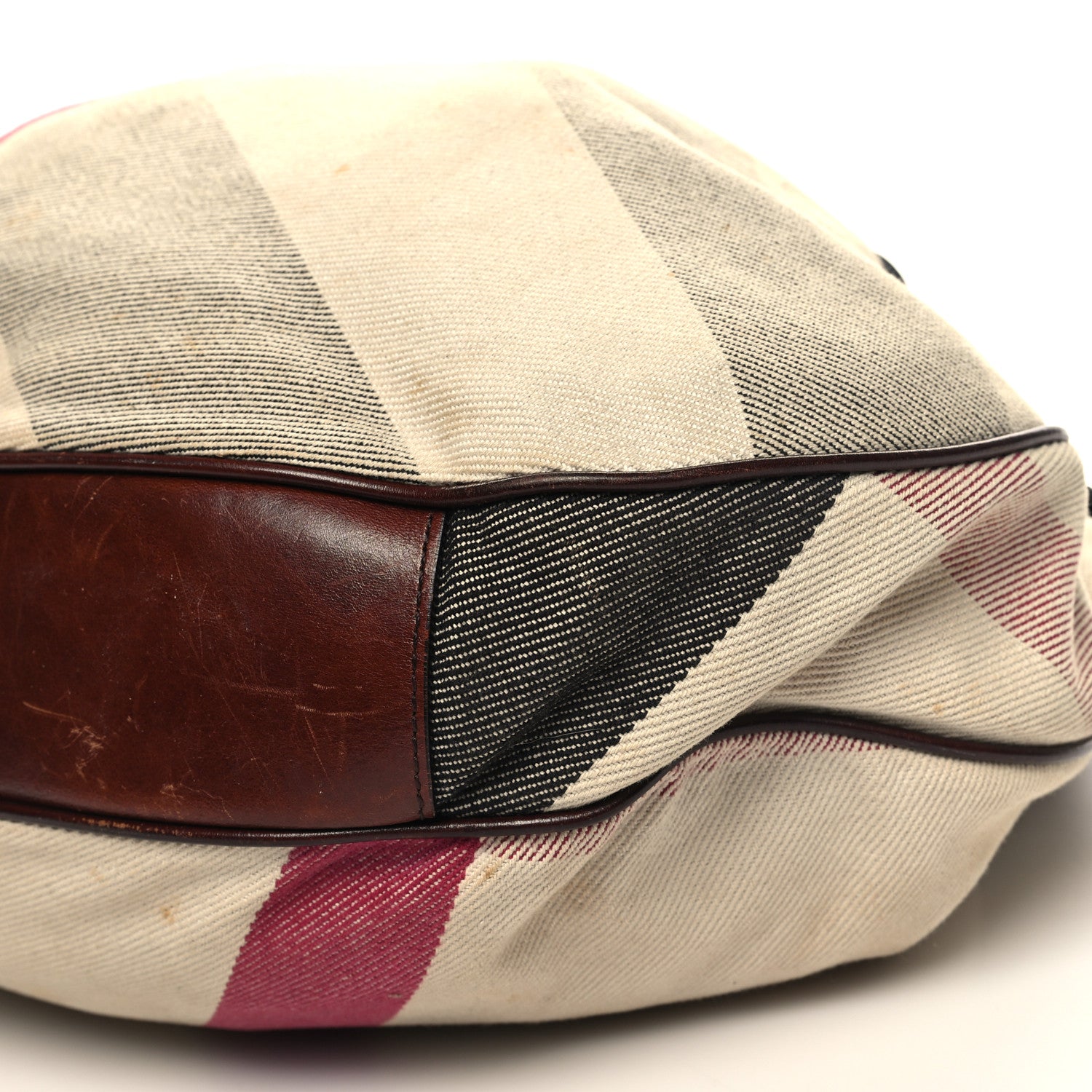 Burberry Canvas Mega Nova Check Warrior Shoulder Bag Brown 12 of 16