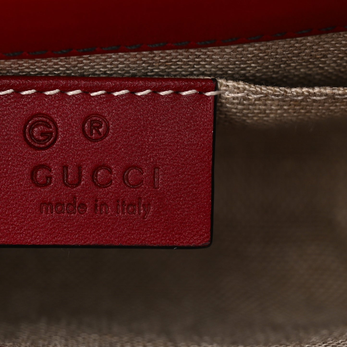 Soft Microguccissima Mini Emily Chain Shoulder Bag Rosso