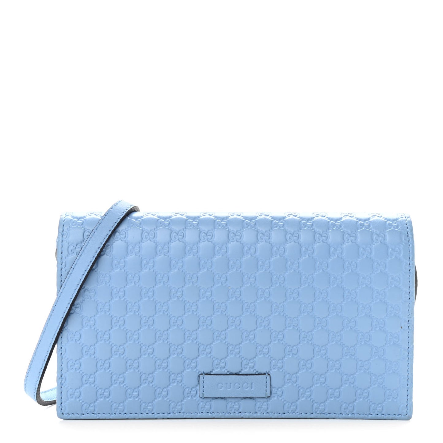 Microguccissima Crossbody Wallet Mineral Blue