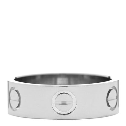 Cartier 18K White Gold 5.5mm LOVE Ring 50 5.25 3 of 5