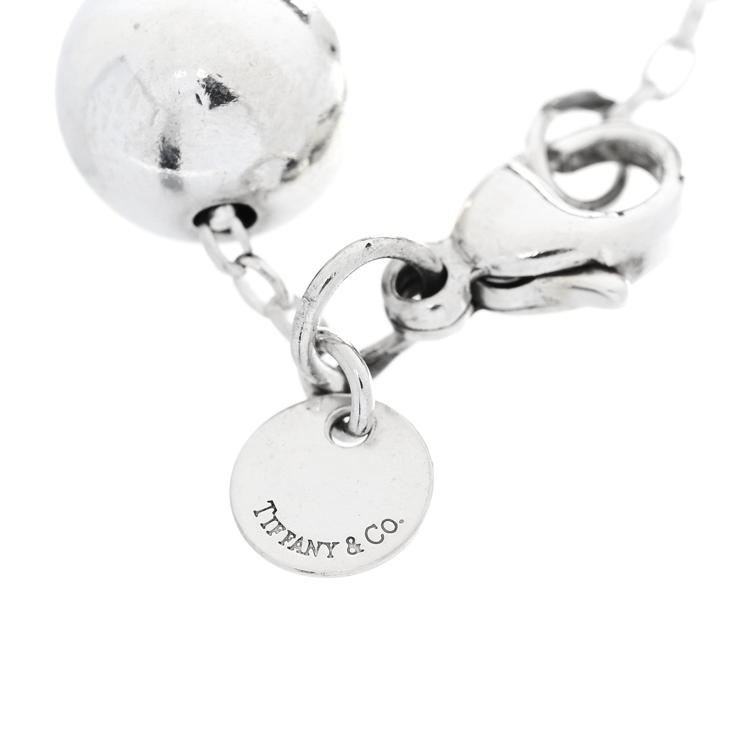 Tiffany Sterling Silver 10mm Hardwear Ball Bracelet 4 of 5