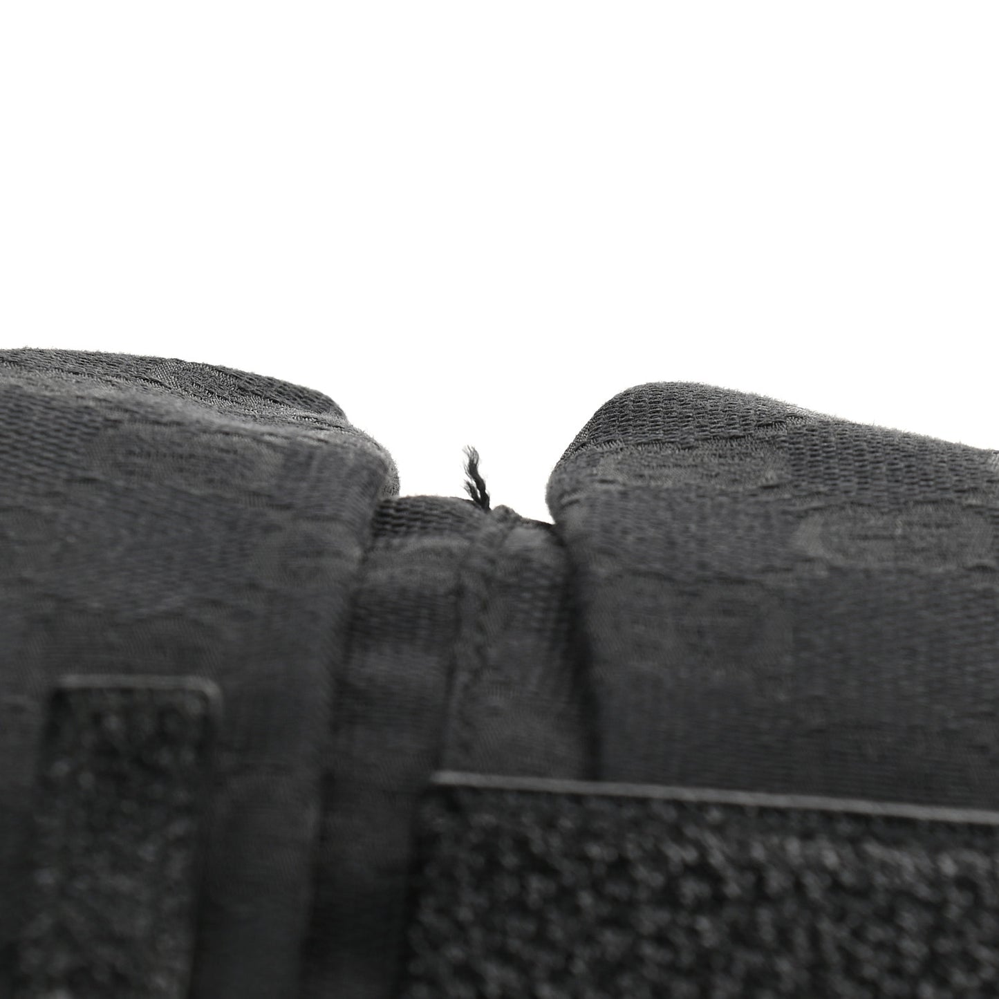 GG Monogram Double Pocket Belt Bag Black