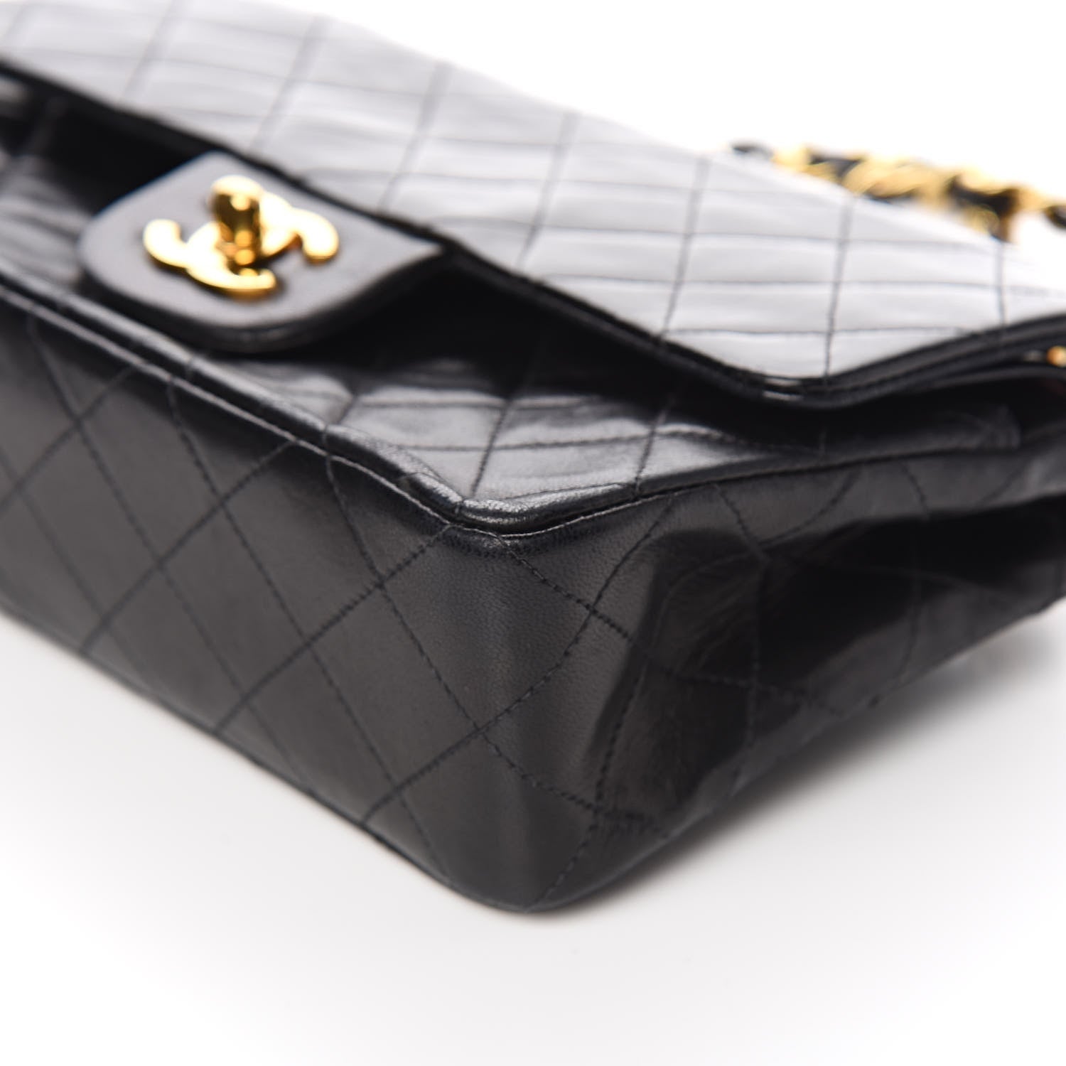 Chanel Lambskin Quilted Small Double Flap Black 5 of 13
