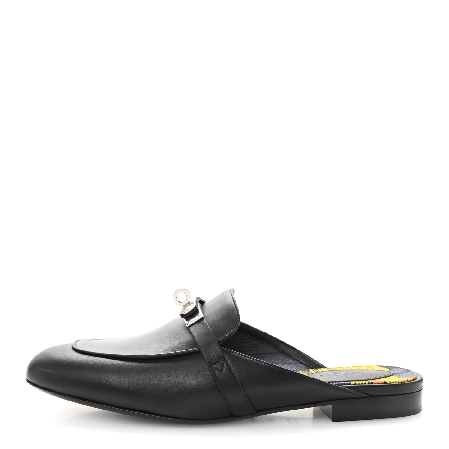 Calfskin Oz Mules 38 Black