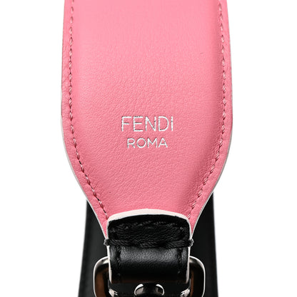 Fendi Vitello Dolce Fun Fair Metal Studded Strap You Black Multicolor 3 of 6