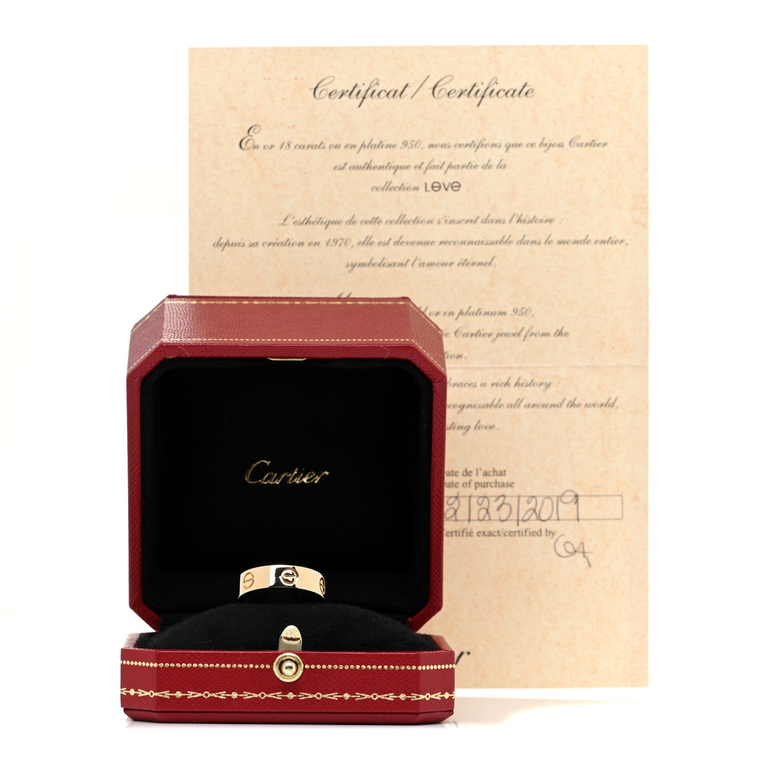 Cartier 18K Yellow Gold 5.5mm LOVE Ring 55 7.25 5 of 5
