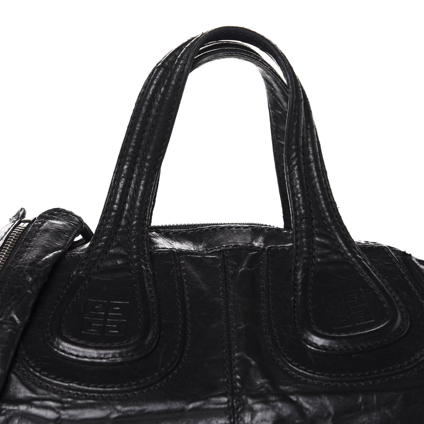 Wrinkled Lambskin Medium Nightingale Black