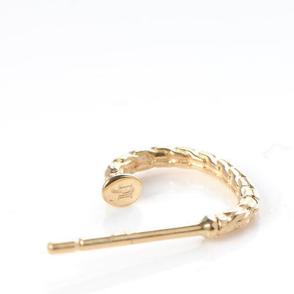 John Hardy 18K Yellow Gold Diamond Earrings 4 of 5