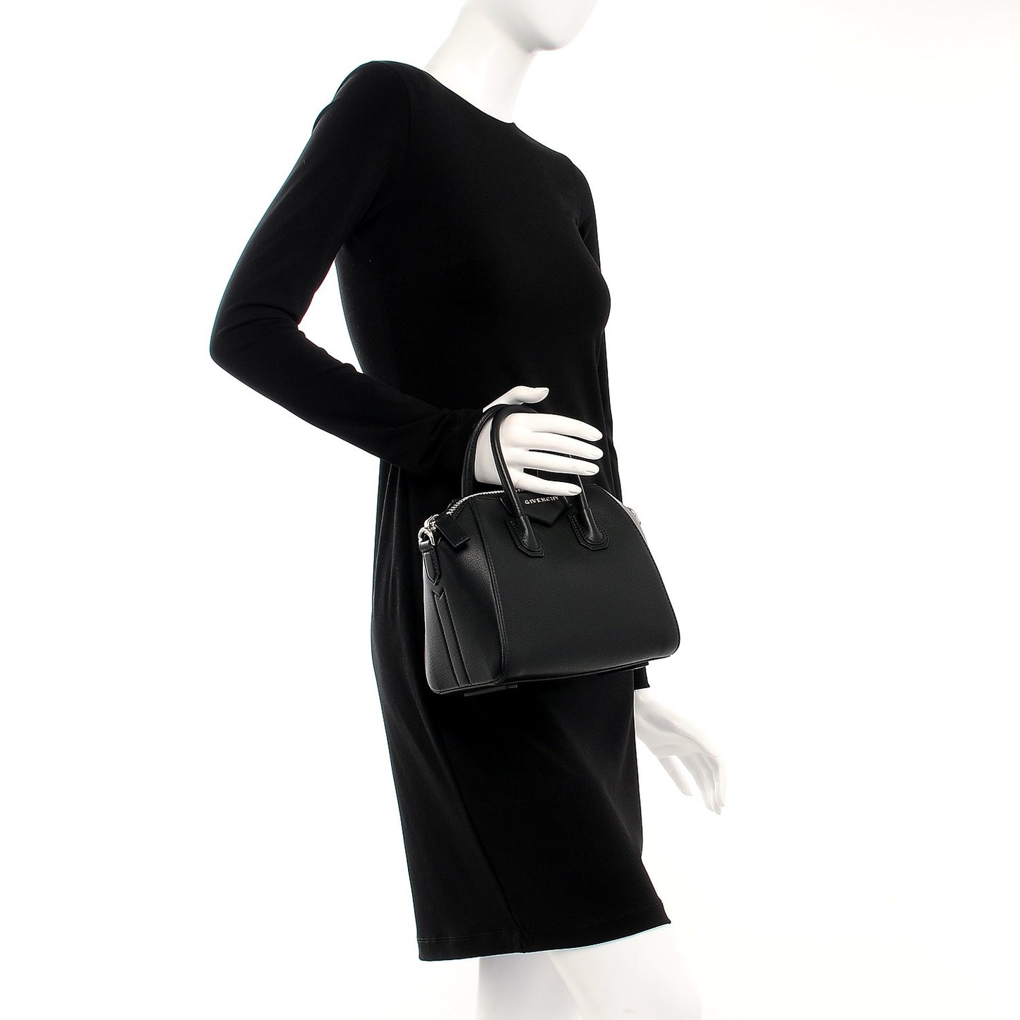 Sugar Goatskin Mini Antigona Black