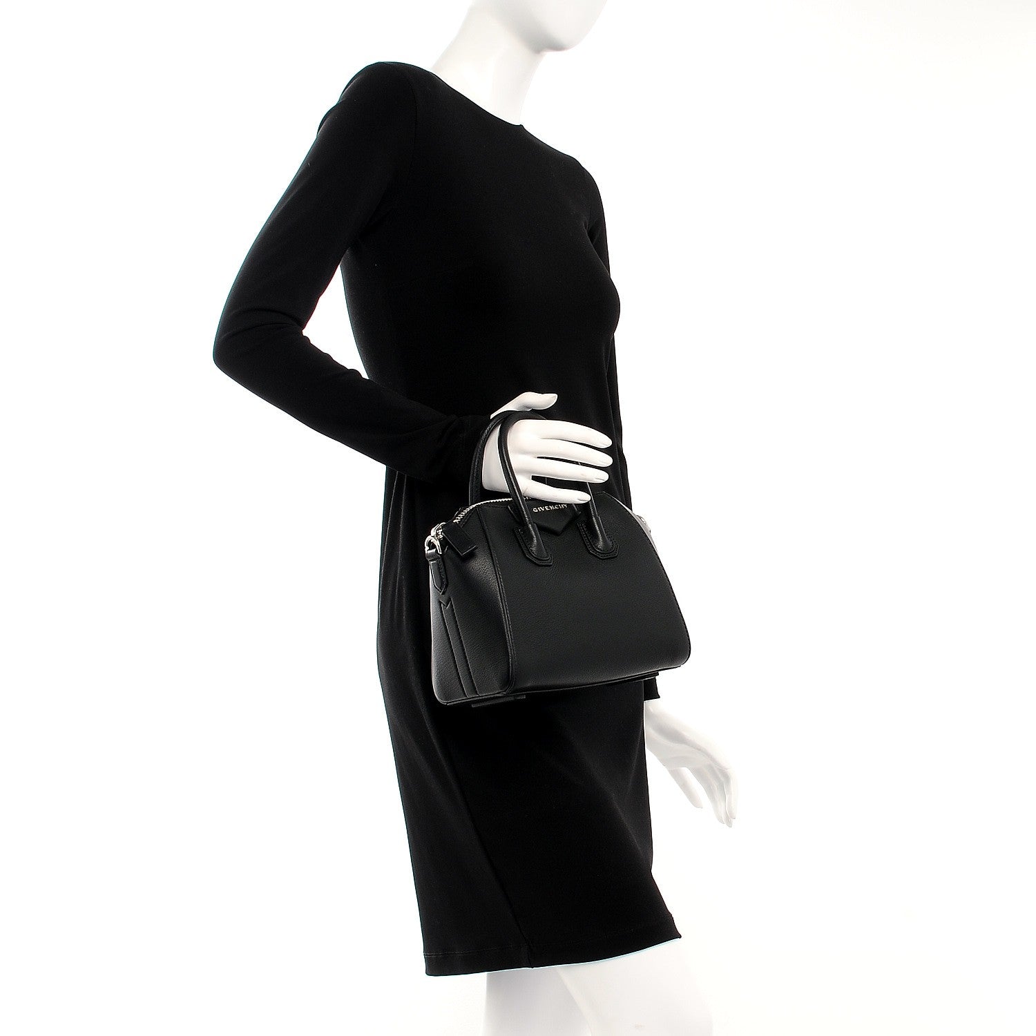 Givenchy Sugar Goatskin Mini Antigona Black 3 of 8