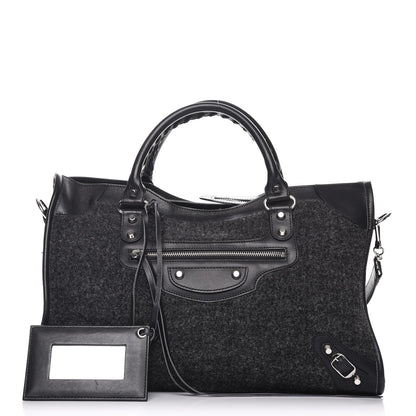 Balenciaga Alpaca Calfskin Classic Silver Hardware City Black 1 of 9