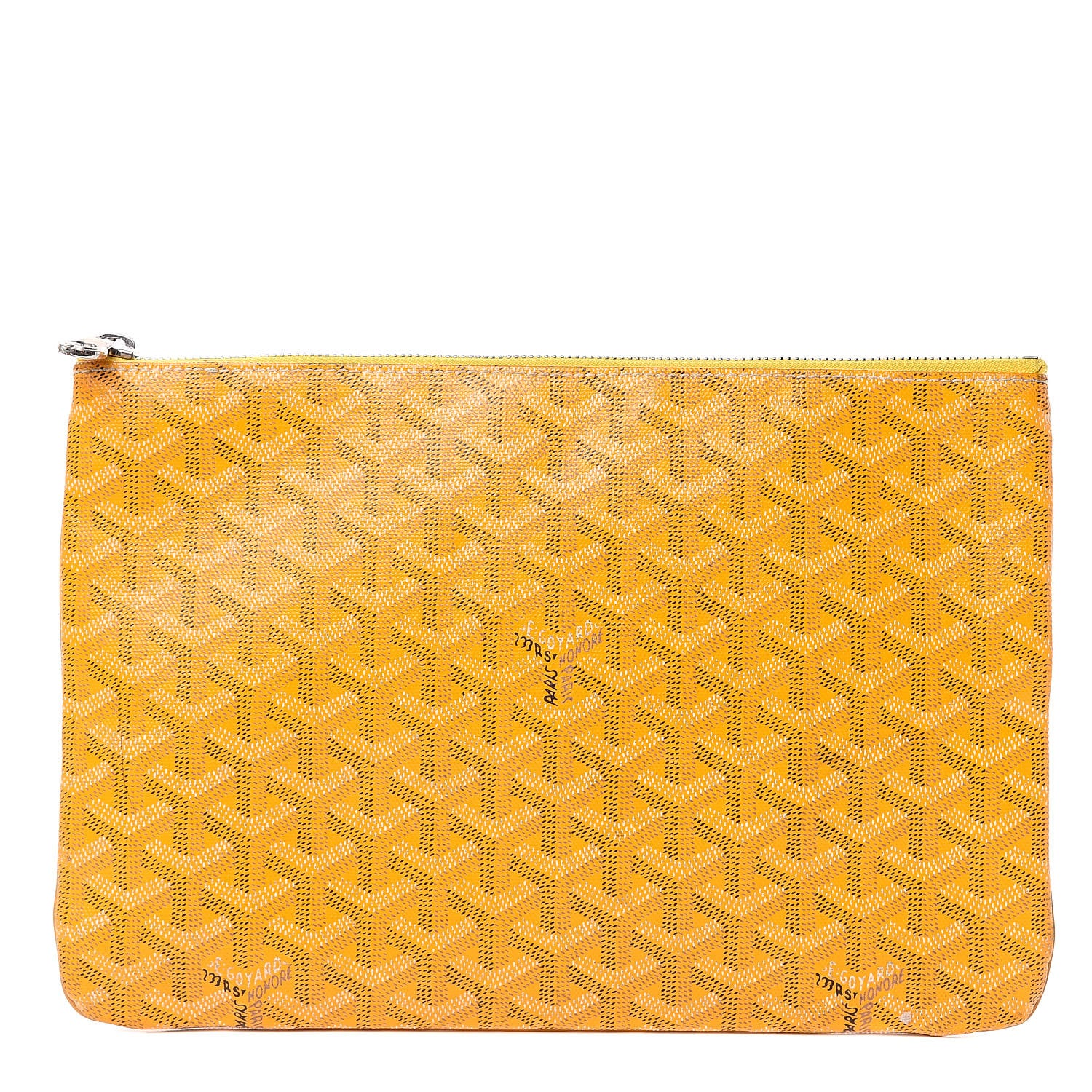 Goyard Goyardine Senat Pochette MM Yellow 1 of 12