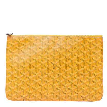 Goyard Goyardine Senat Pochette MM Yellow 1 of 12