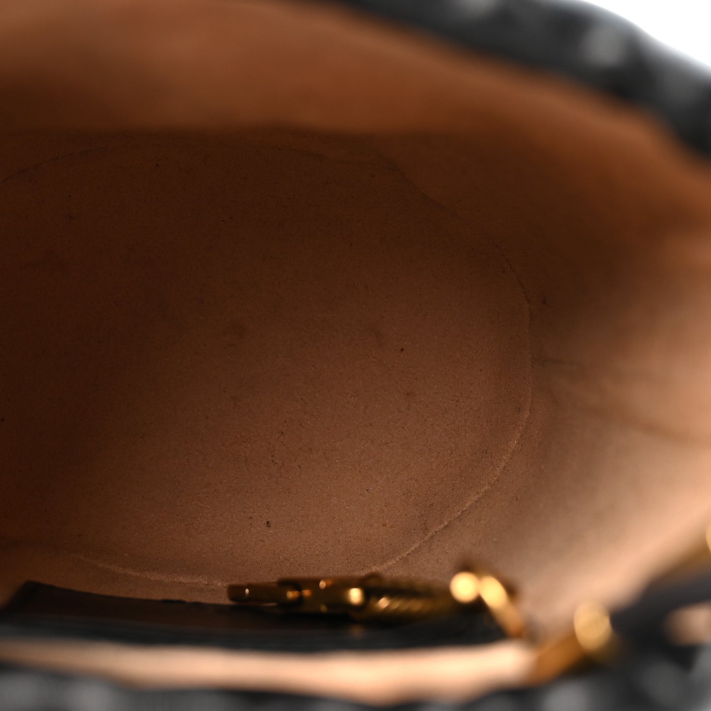Calfskin Matelasse Mini GG Marmont 2.0 Bucket Bag Black