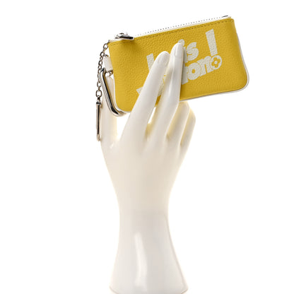 Louis Vuitton Calfskin Everyday LV Key Pouch Jaune 2 of 6